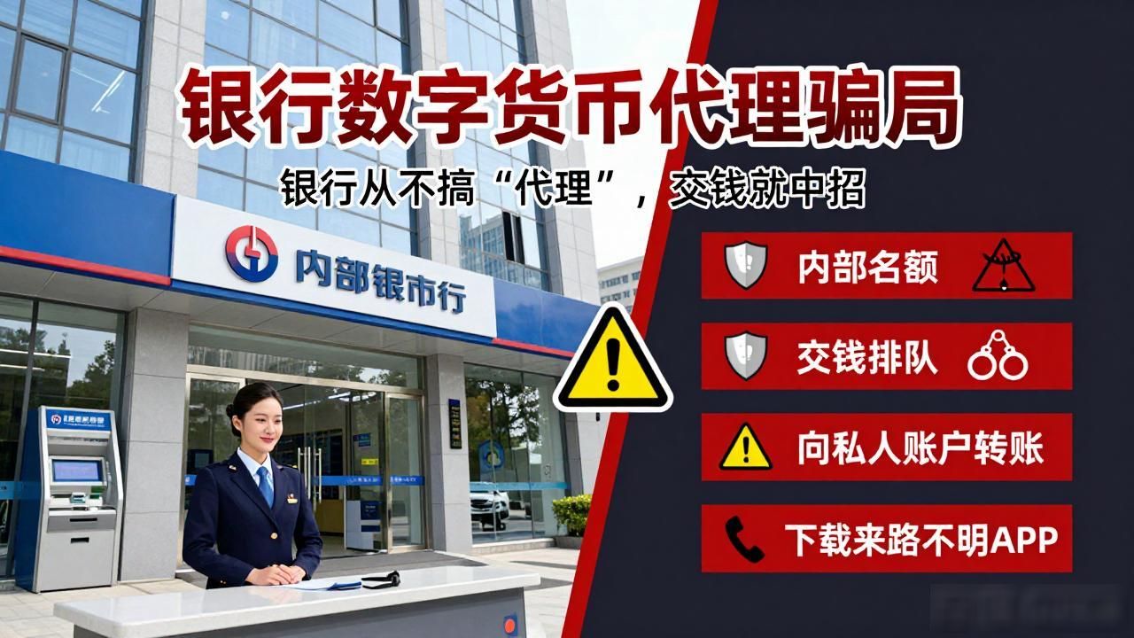 银行数字货币代理骗局：银行从不搞"代理"，交钱就中招