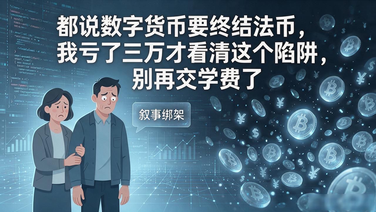 都说数字货币要终结法币，我亏了三万才看清这个陷阱，别再交学费了