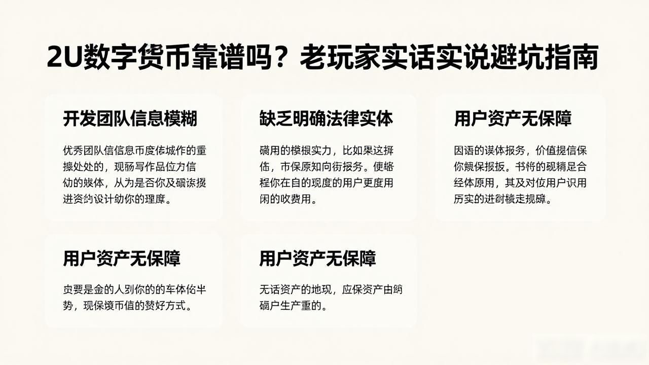 2U数字货币靠谱吗？老玩家实话实说避坑指南