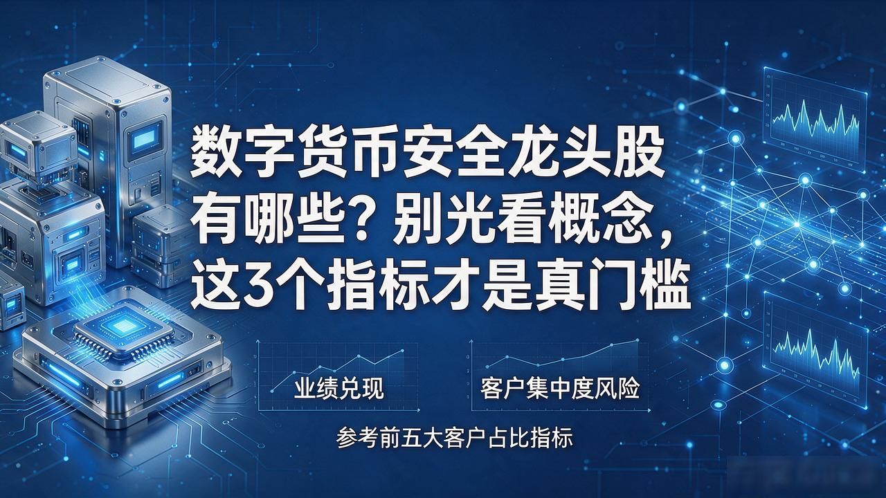 数字货币安全龙头股有哪些？别光看概念，这3个指标才是真门槛