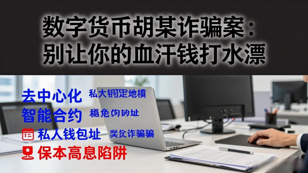 数字货币胡某诈骗案：别让你的血汗钱打水漂