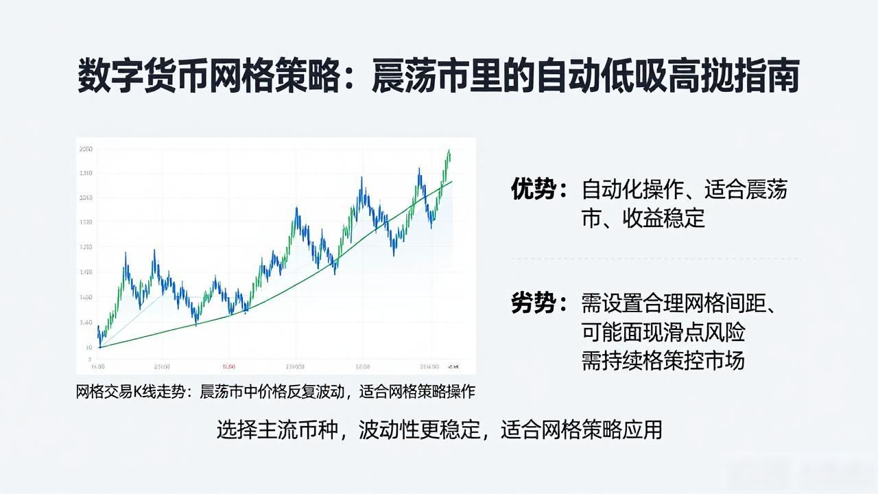 数字货币网格策略：震荡市里的自动低吸高抛指南