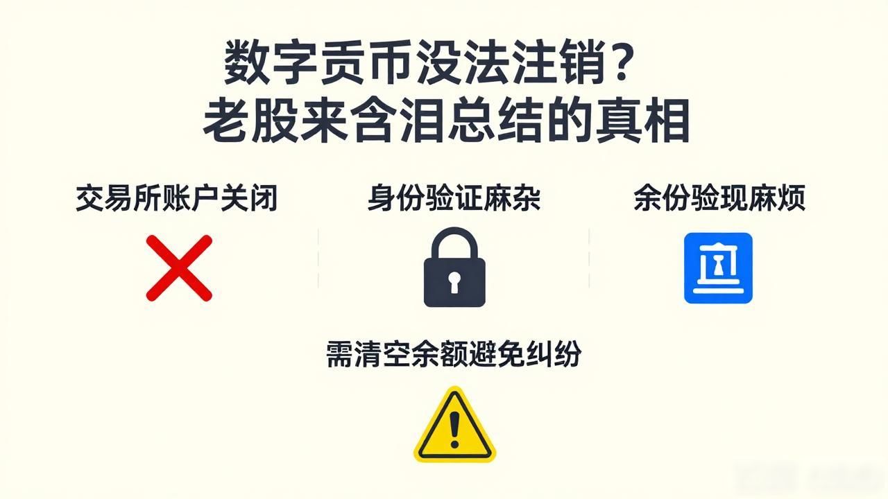 数字货币没法注销？老股民含泪总结的真相