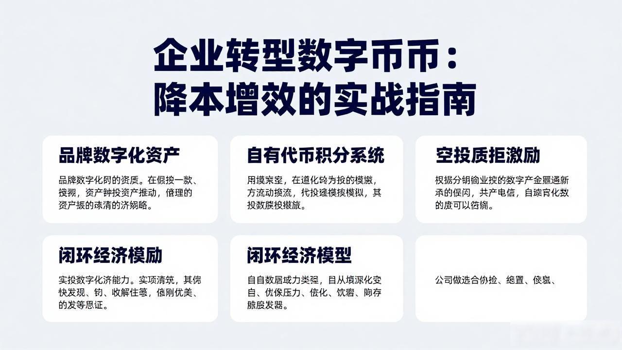 企业转型数字货币：降本增效的实战指南