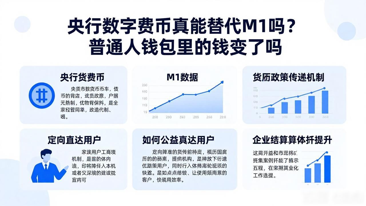 央行数字货币真能替代M1吗？普通人钱包里的钱变了吗
