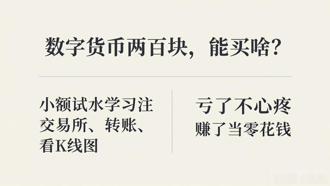 数字货币两百块，能买啥？