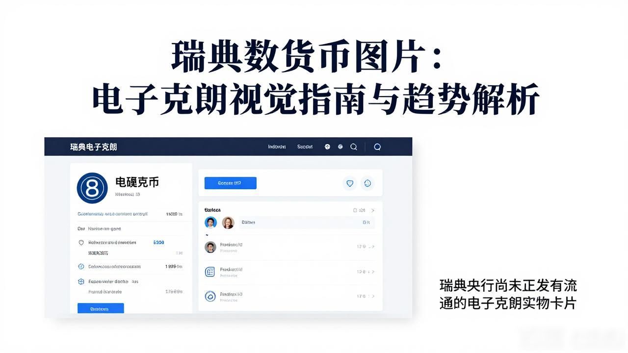 瑞典数字货币图片：电子克朗视觉指南与趋势解析