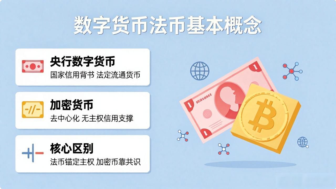 数字货币法币是什么？一文讲清楚基本概念与区别