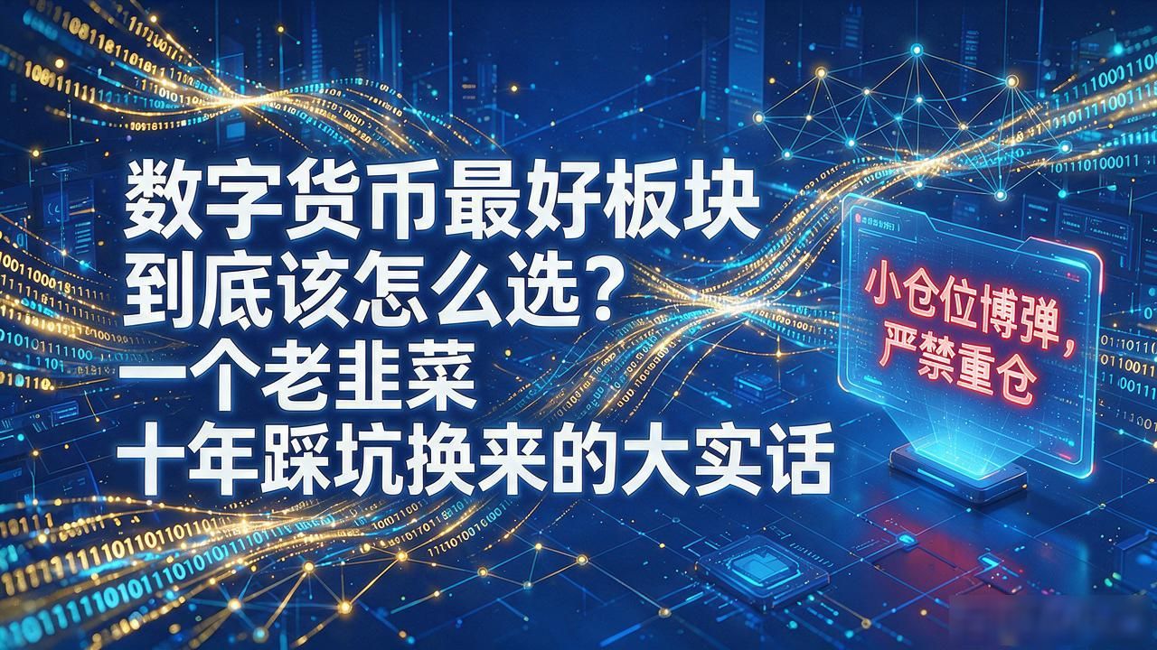 数字货币最好板块到底该怎么选？一个老韭菜十年踩坑换来的大实话