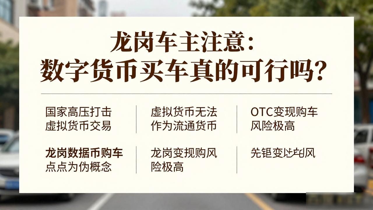 龙岗车主注意：数字货币买车真的可行吗？