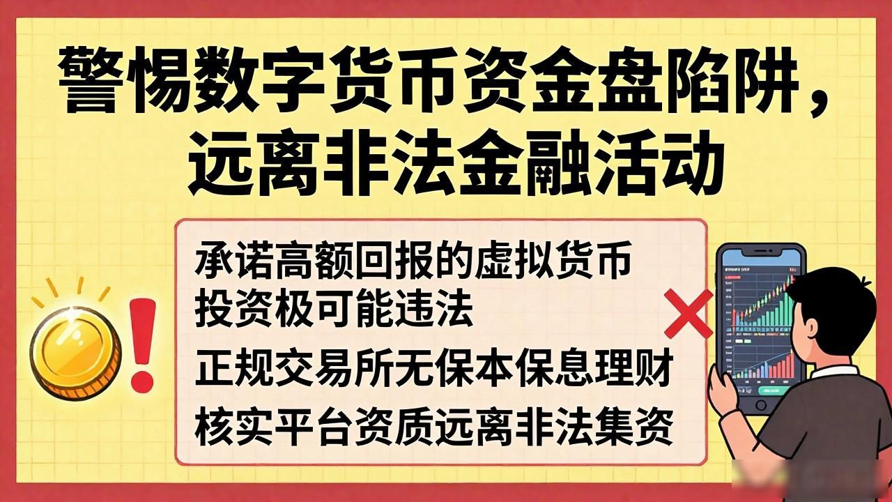 警惕数字货币资金盘陷阱，远离非法金融活动