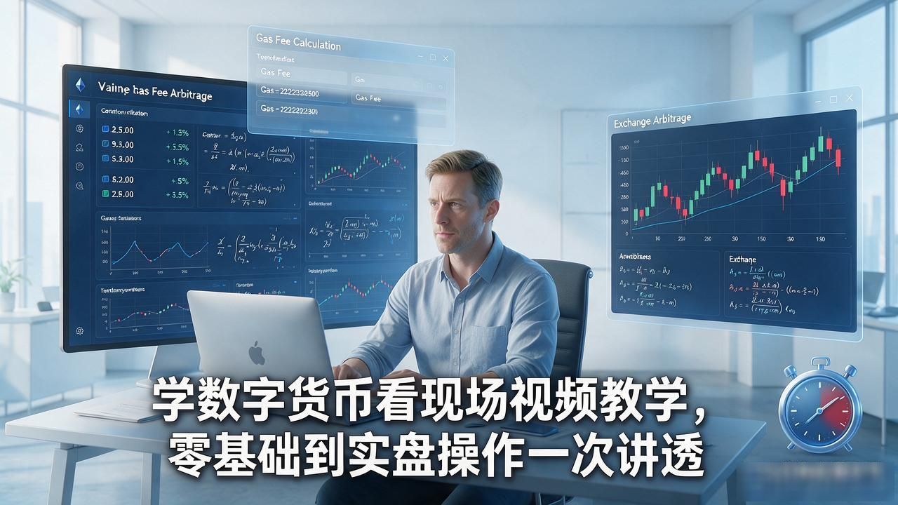 学数字货币看现场视频教学，零基础到实盘操作一次讲透