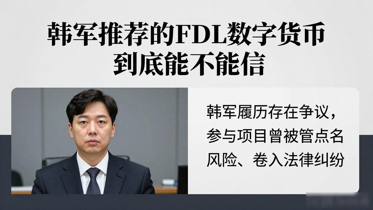 韩军推荐的FDL数字货币到底能不能信