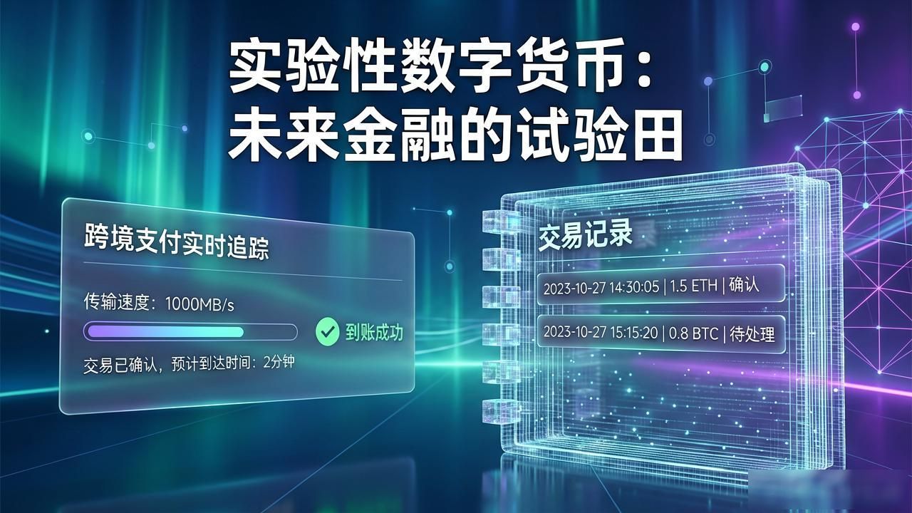 实验性数字货币：未来金融的试验田