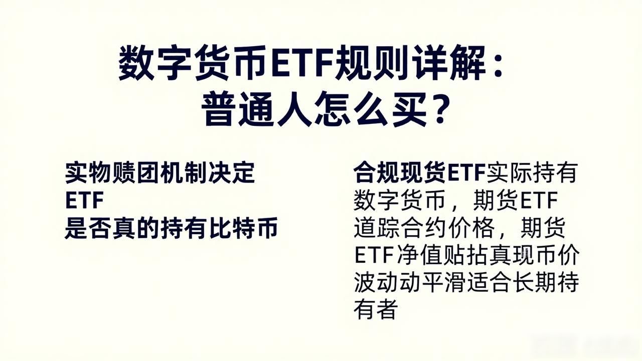 数字货币ETF规则详解：普通人怎么买？