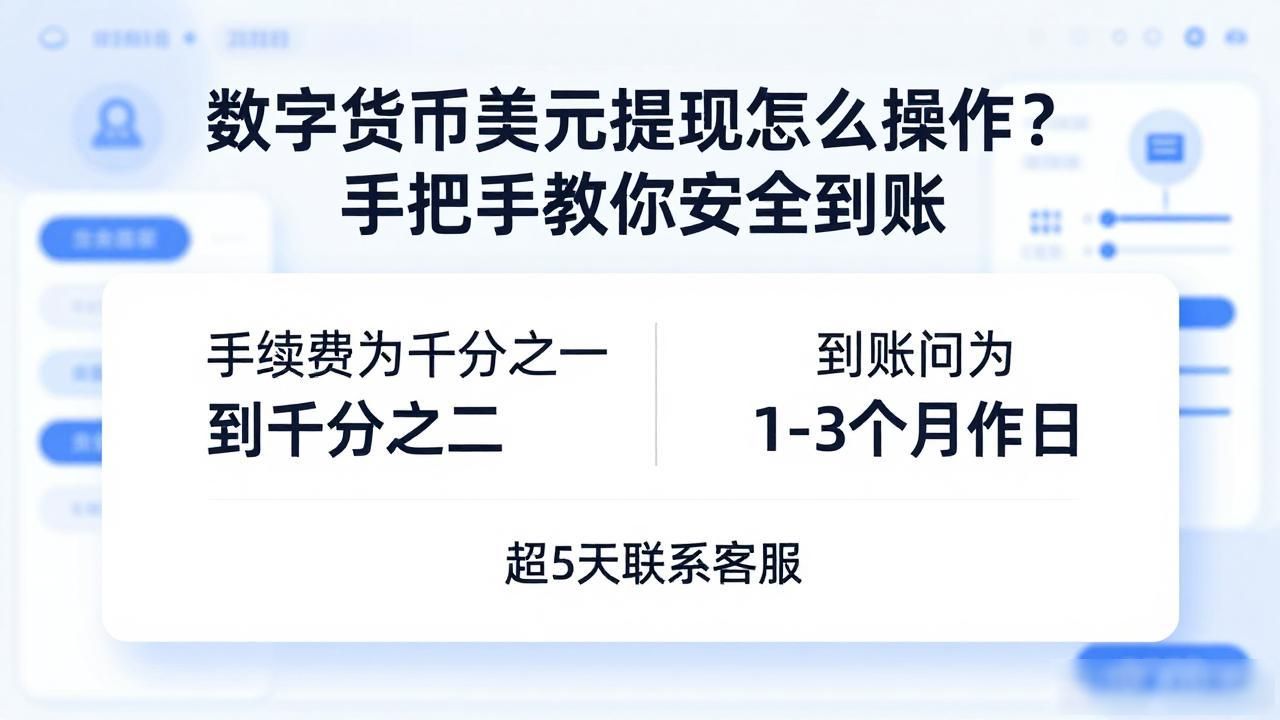数字货币美元提现怎么操作？手把手教你安全到账