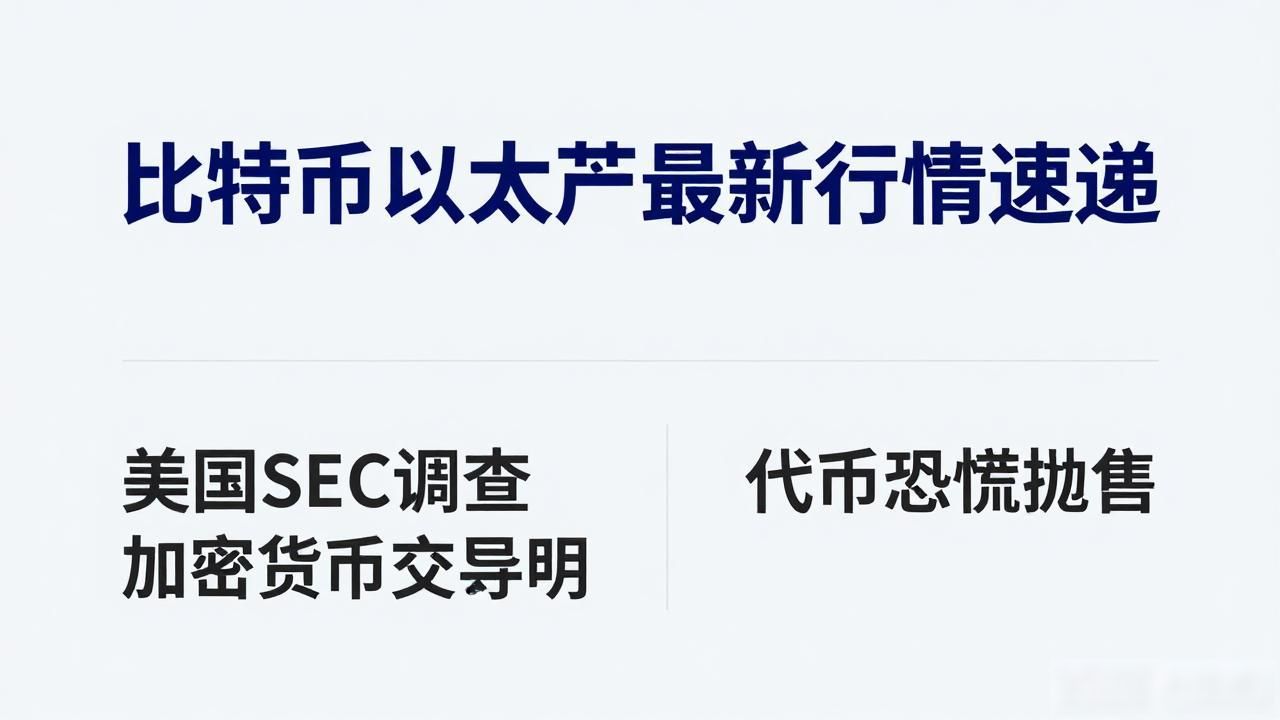 比特币以太坊最新行情速递