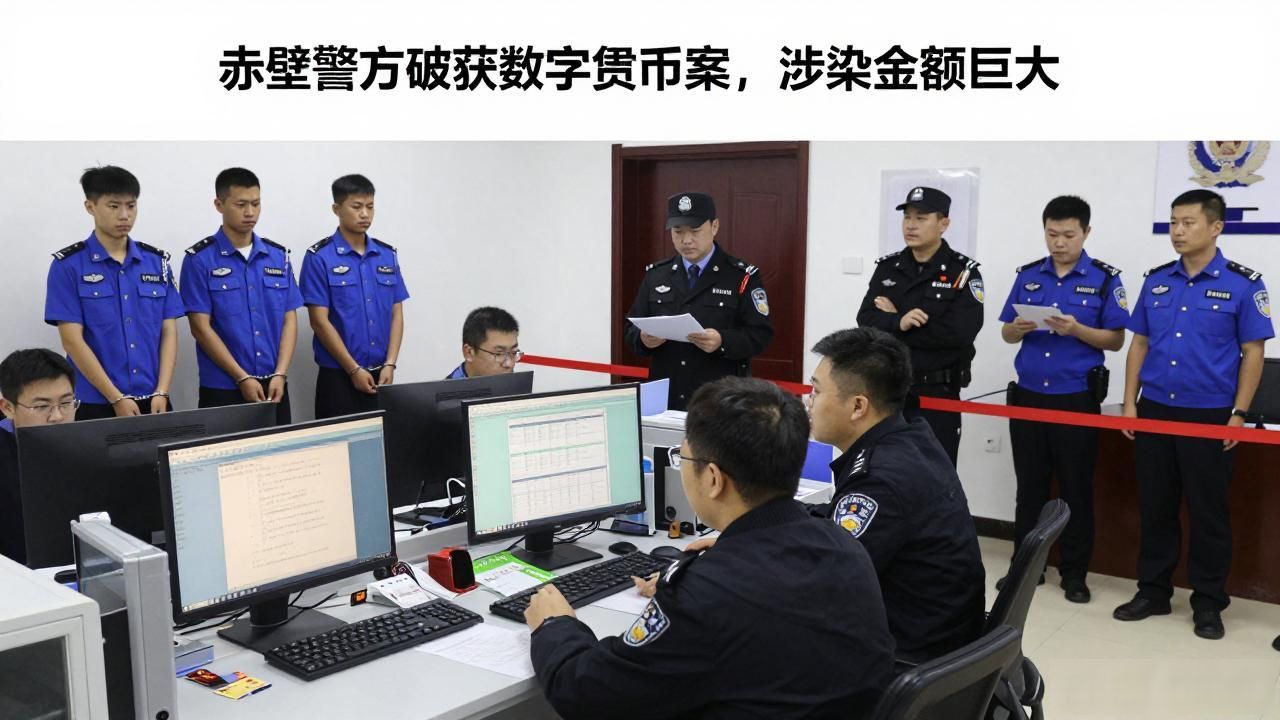 赤壁警方破获数字货币案，涉案金额巨大
