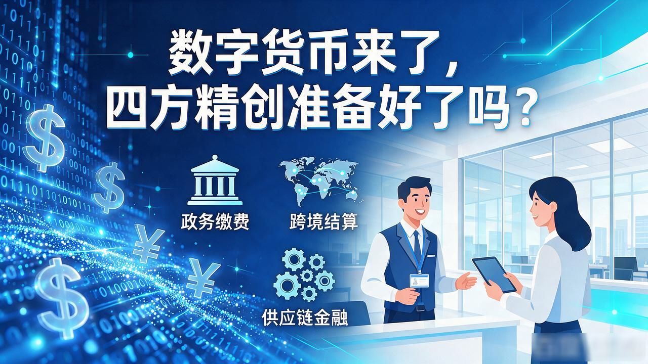 数字货币来了，四方精创准备好了吗？
