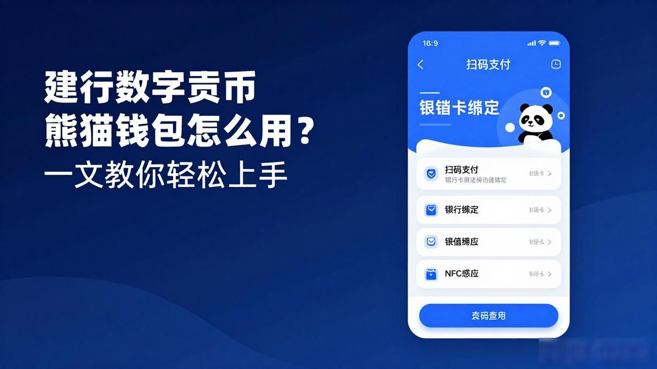 建行数字货币熊猫钱包怎么用？一文教你轻松上手