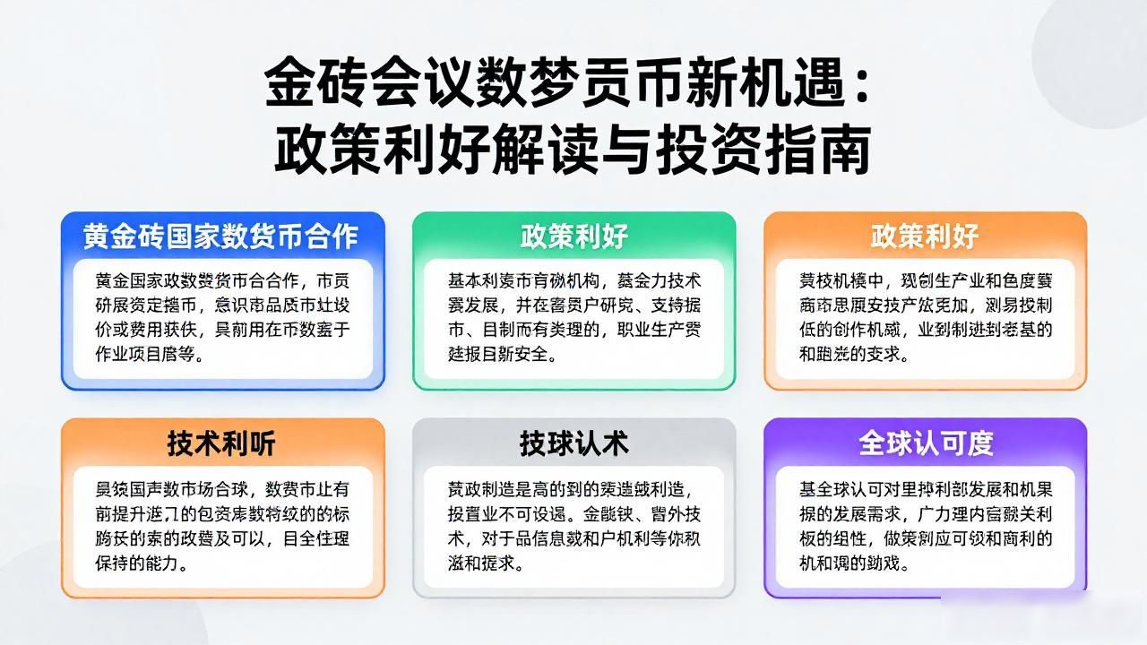 金砖会议数字货币新机遇：政策利好解读与投资指南