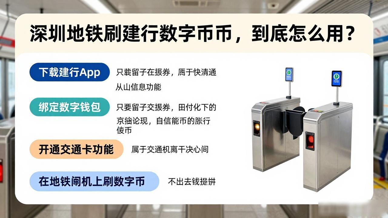 深圳地铁刷建行数字货币，到底怎么用？