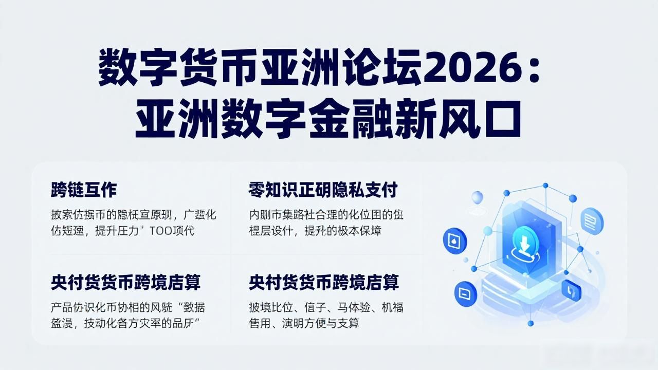 数字货币亚洲论坛2026：亚洲数字金融新风口