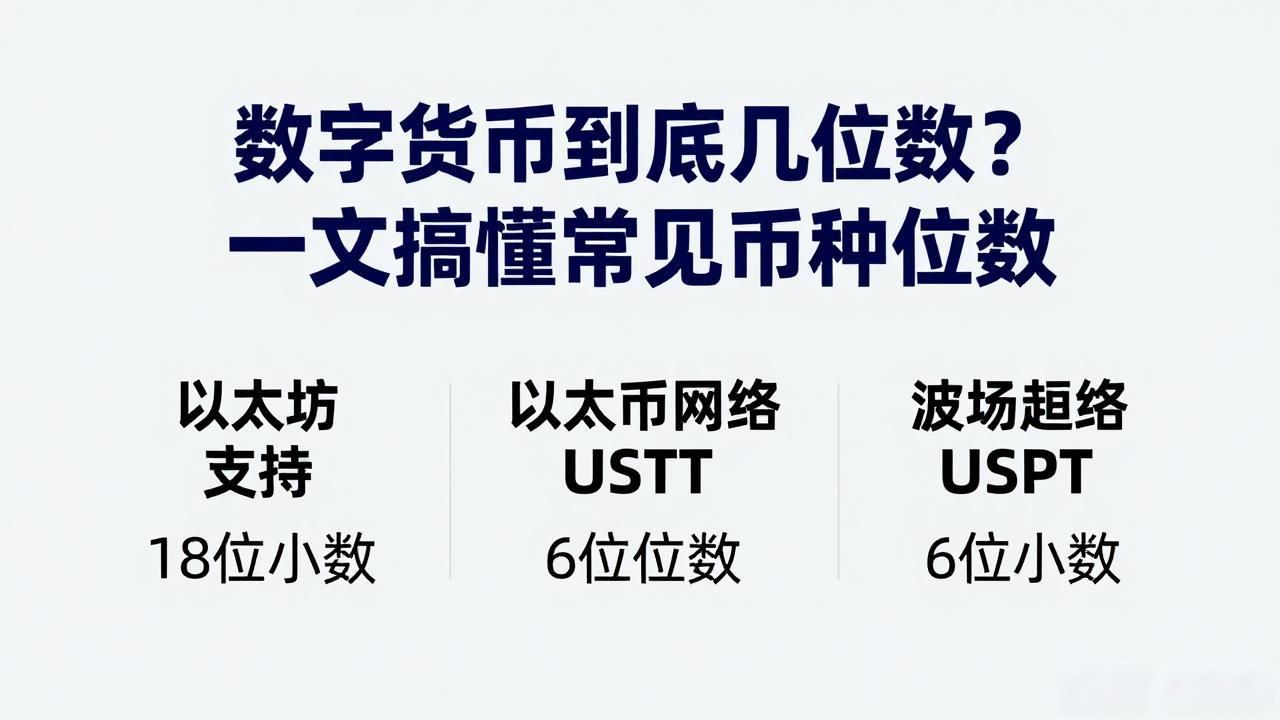数字货币到底几位数？一文搞懂常见币种位数