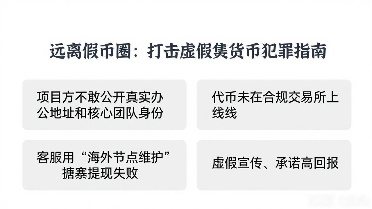 远离假币圈：打击虚假数字货币犯罪指南