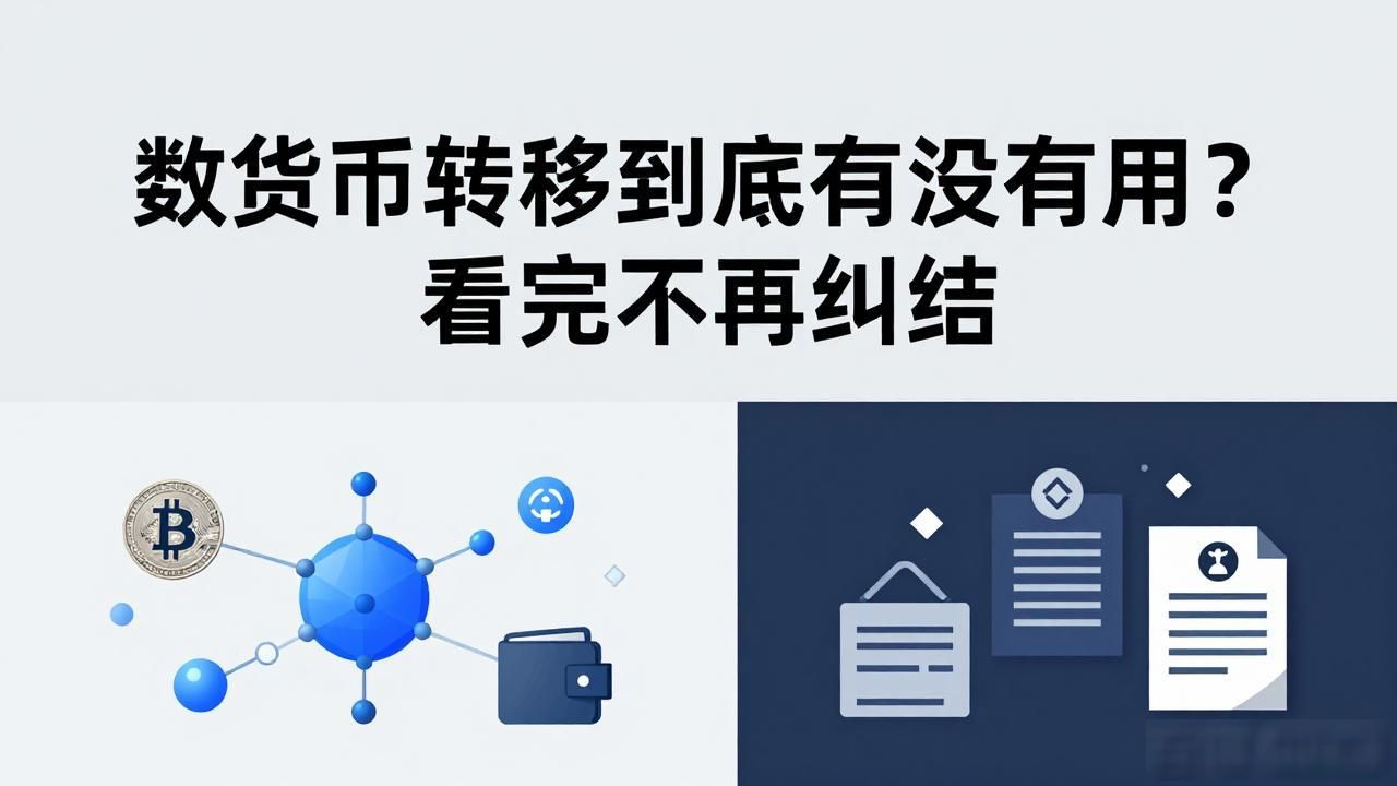 数字货币转移到底有没有用？看完不再纠结