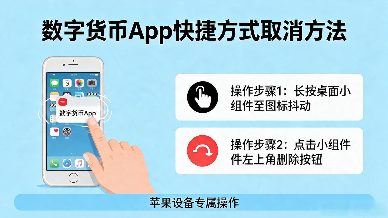 数字货币App桌面快捷方式取消方法