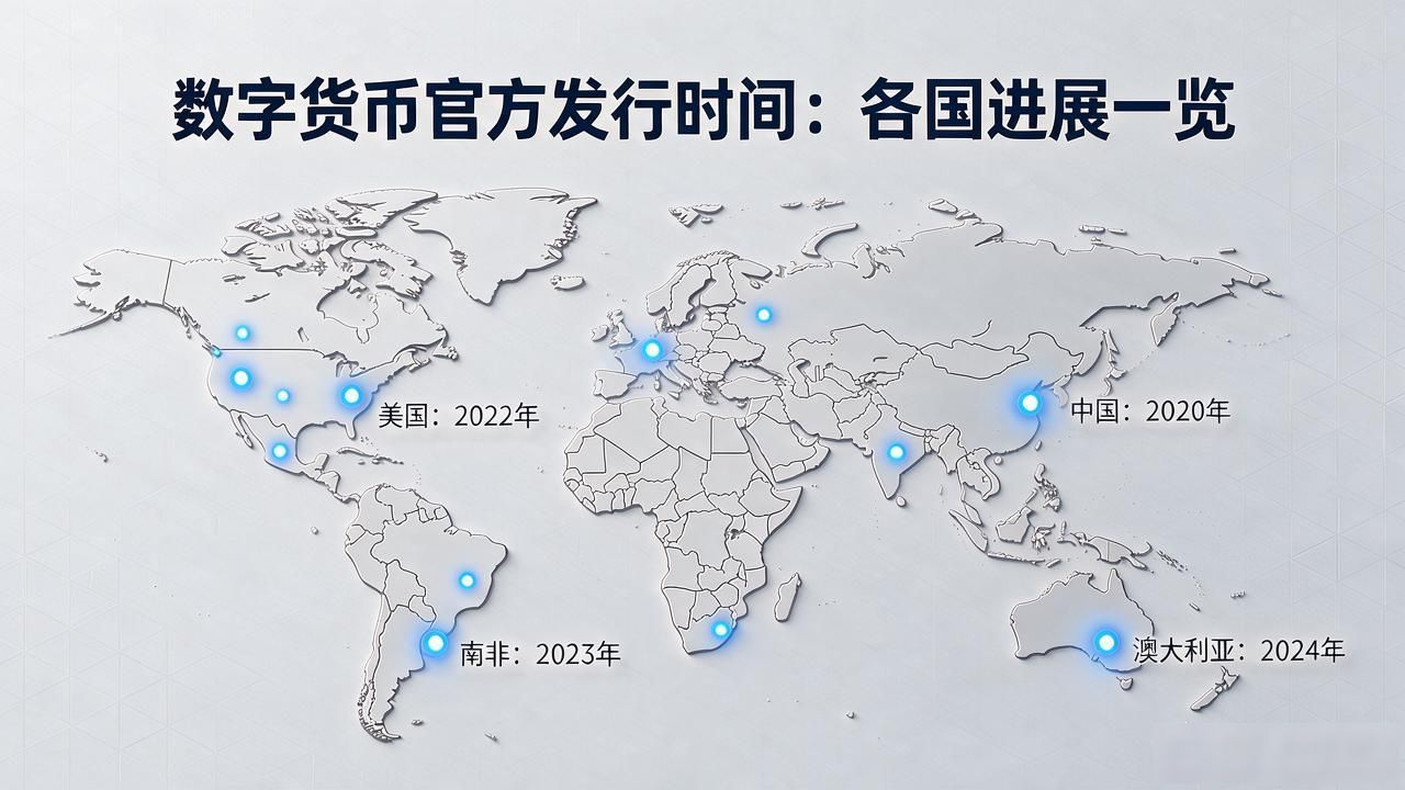 数字货币官方发行时间：各国进展一览